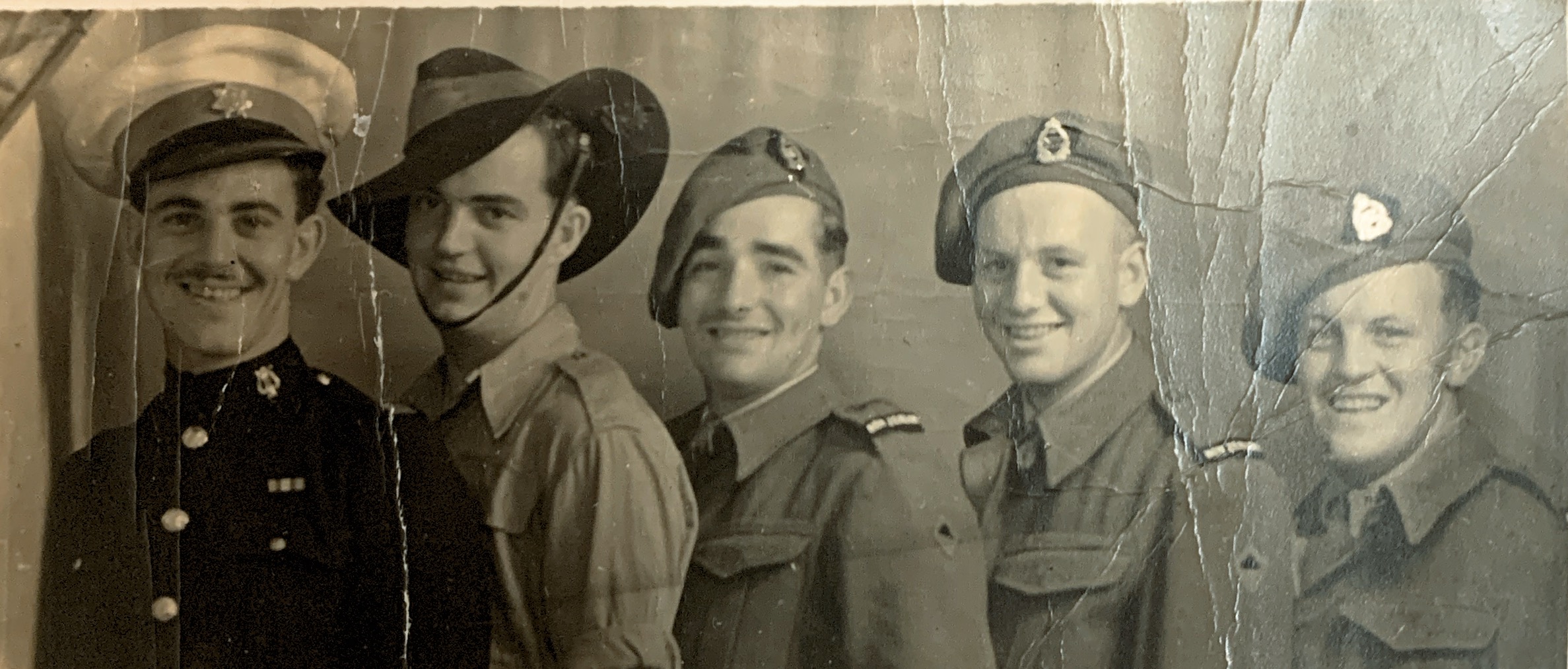 Don Edwards on left of photo taken around 1946