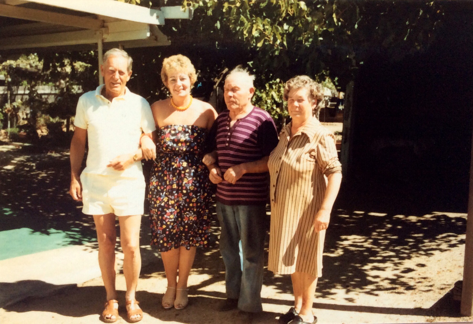 Visiting friends while we were in Narrogin...1982....Sylvia’s grandparents...