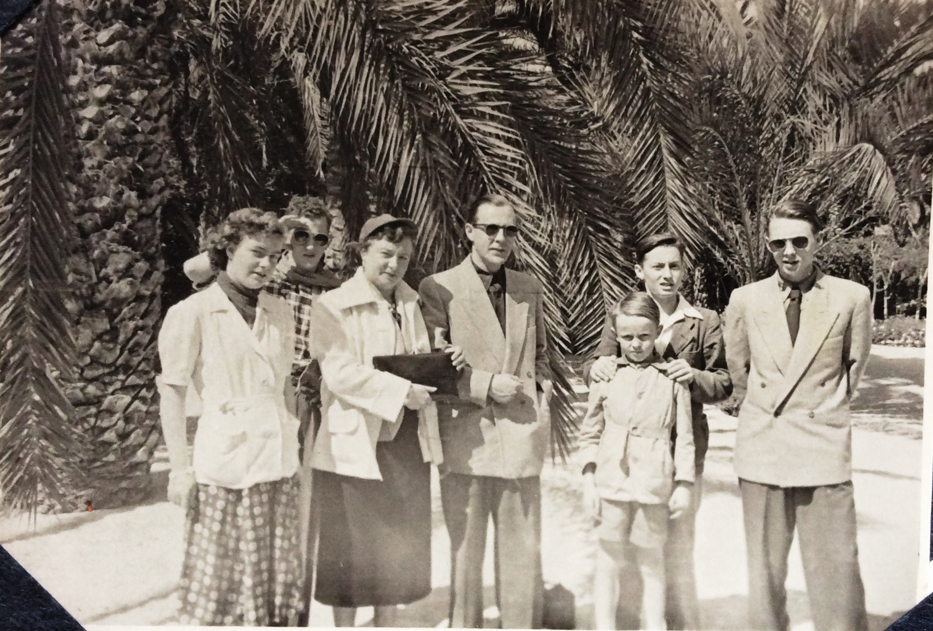 OUR FAMILY IN LAS PALMAS, MARCH, 1953...Excursion from the SS.ZUIDERKRUIS on our way to Cape Town.