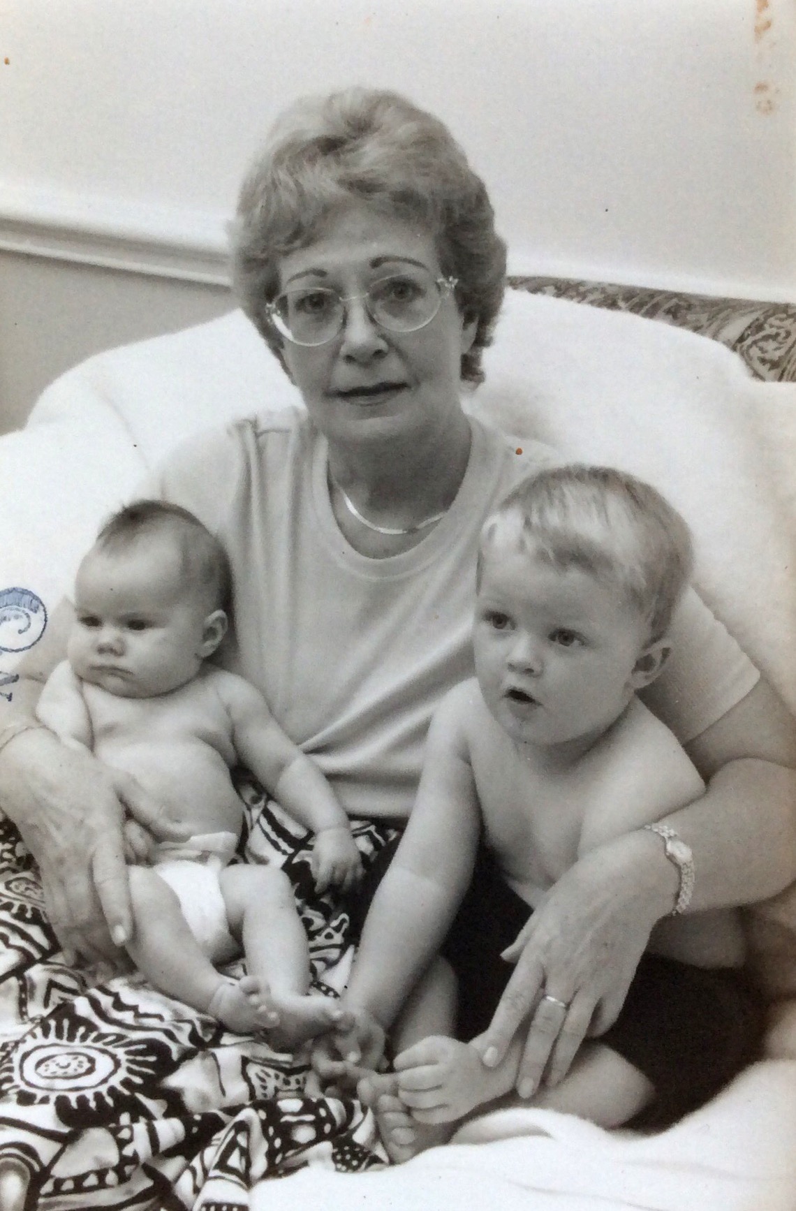Me with my 2 grandchildren, when they were babies, Perth, Western Australia 