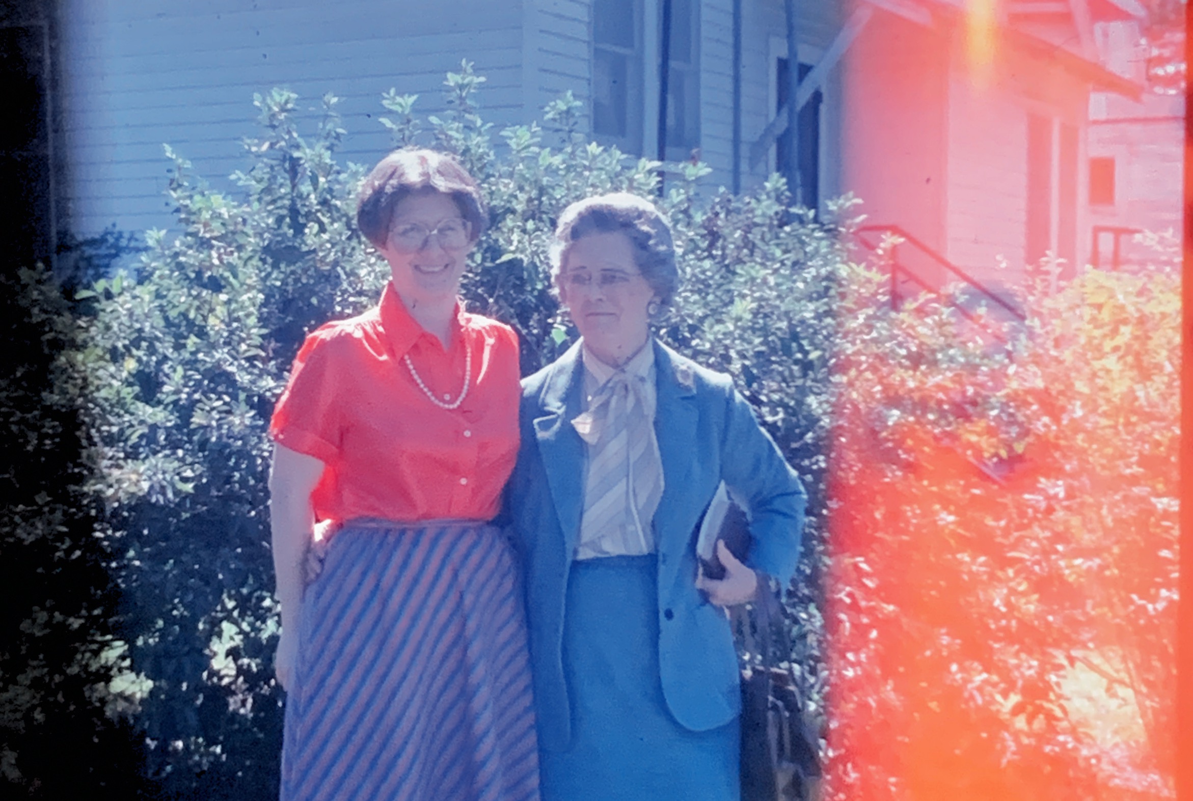 Becky Sluder and Grace K Daniel cir 1979
