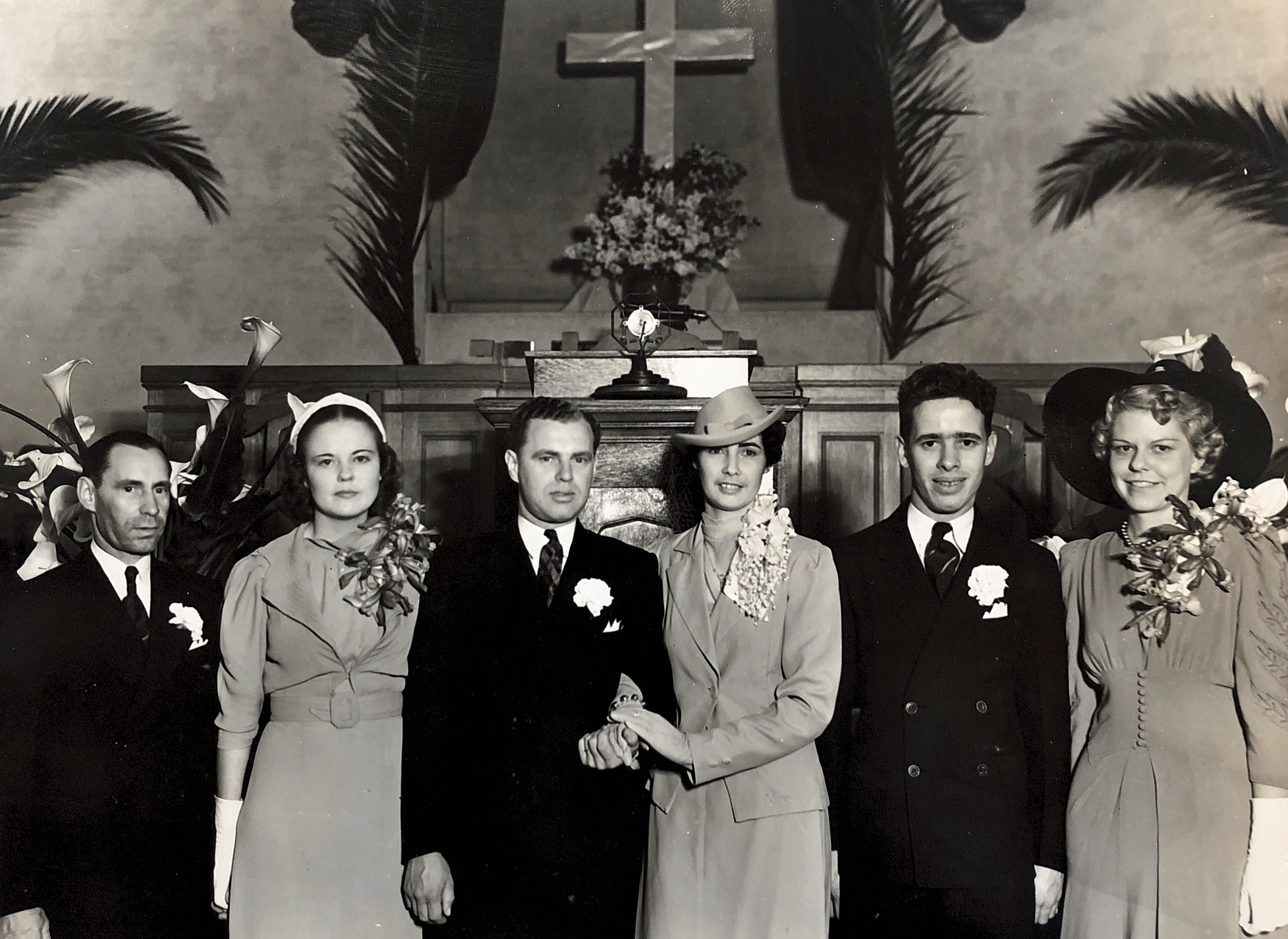 Irene and Lester Taylor wedding 1939 April 2