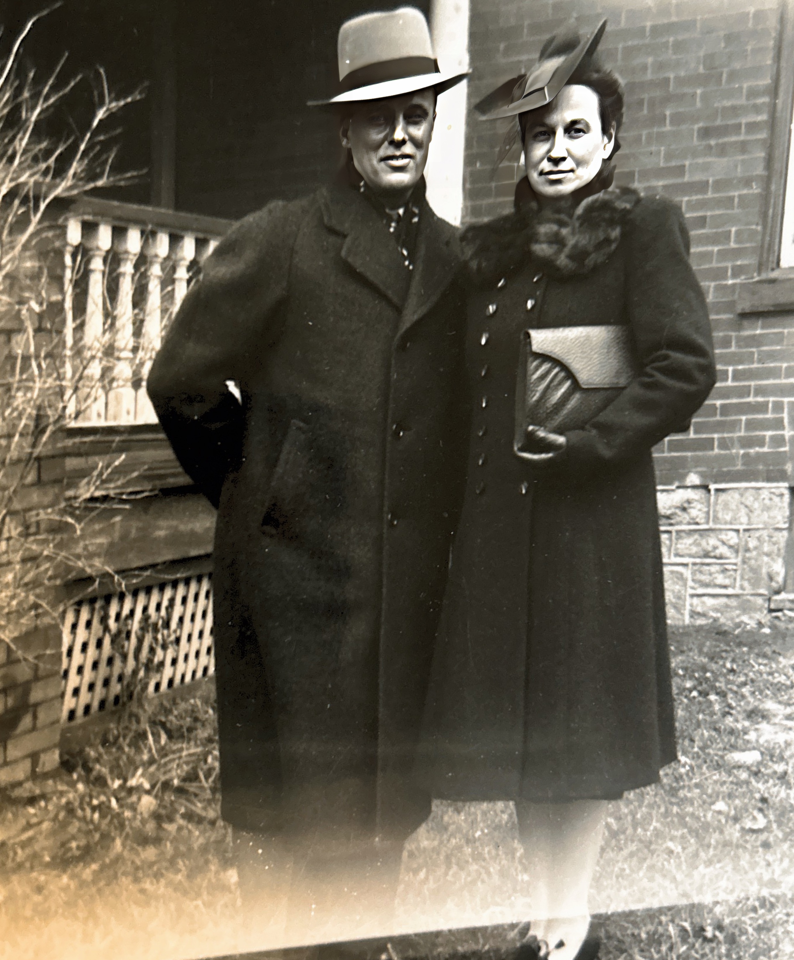 Grandma and grandpa McClure wedding day. November 21, 1942