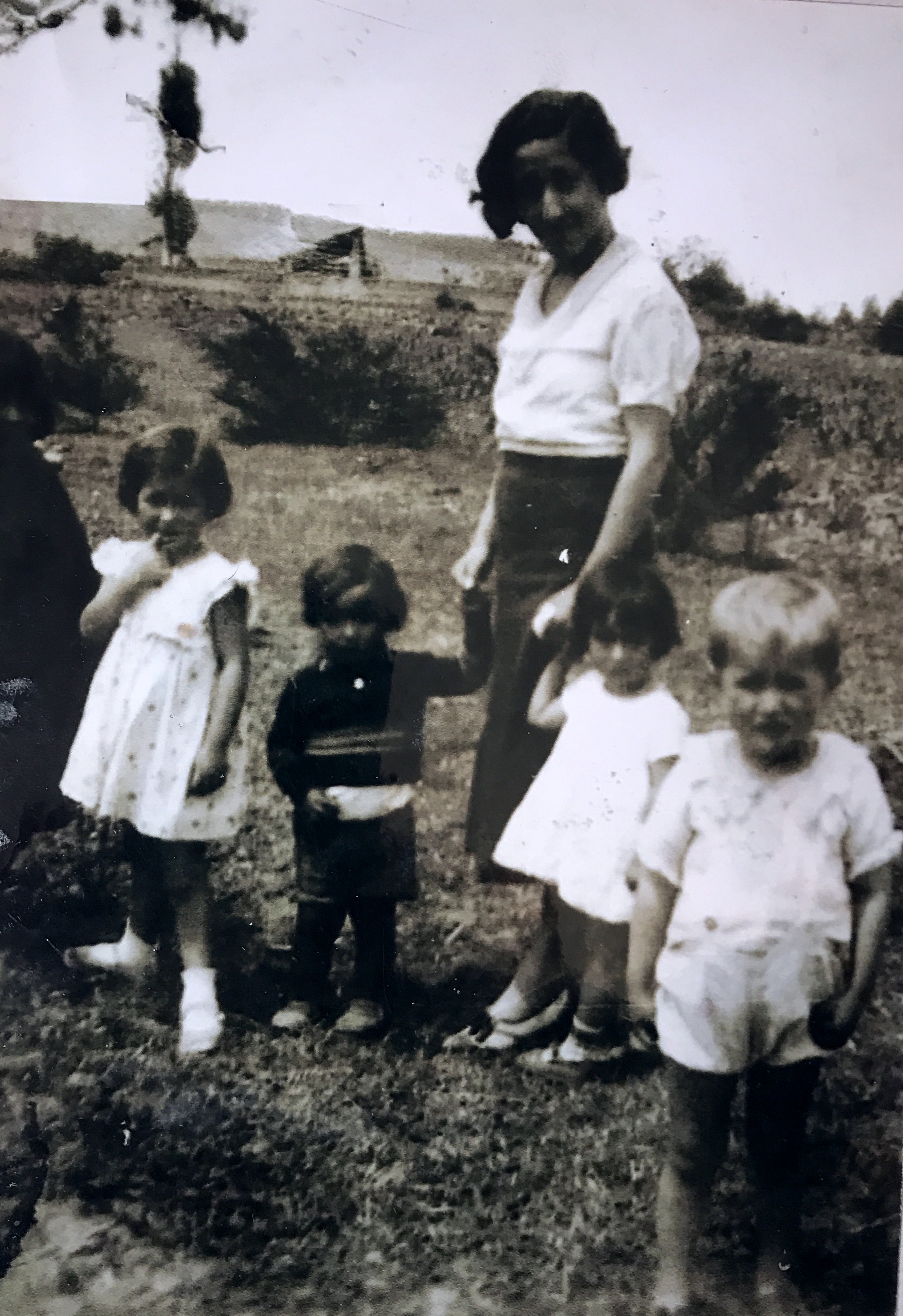 My grandparents know each other since they born. The blonde boy and the girl next to him in the year 1935