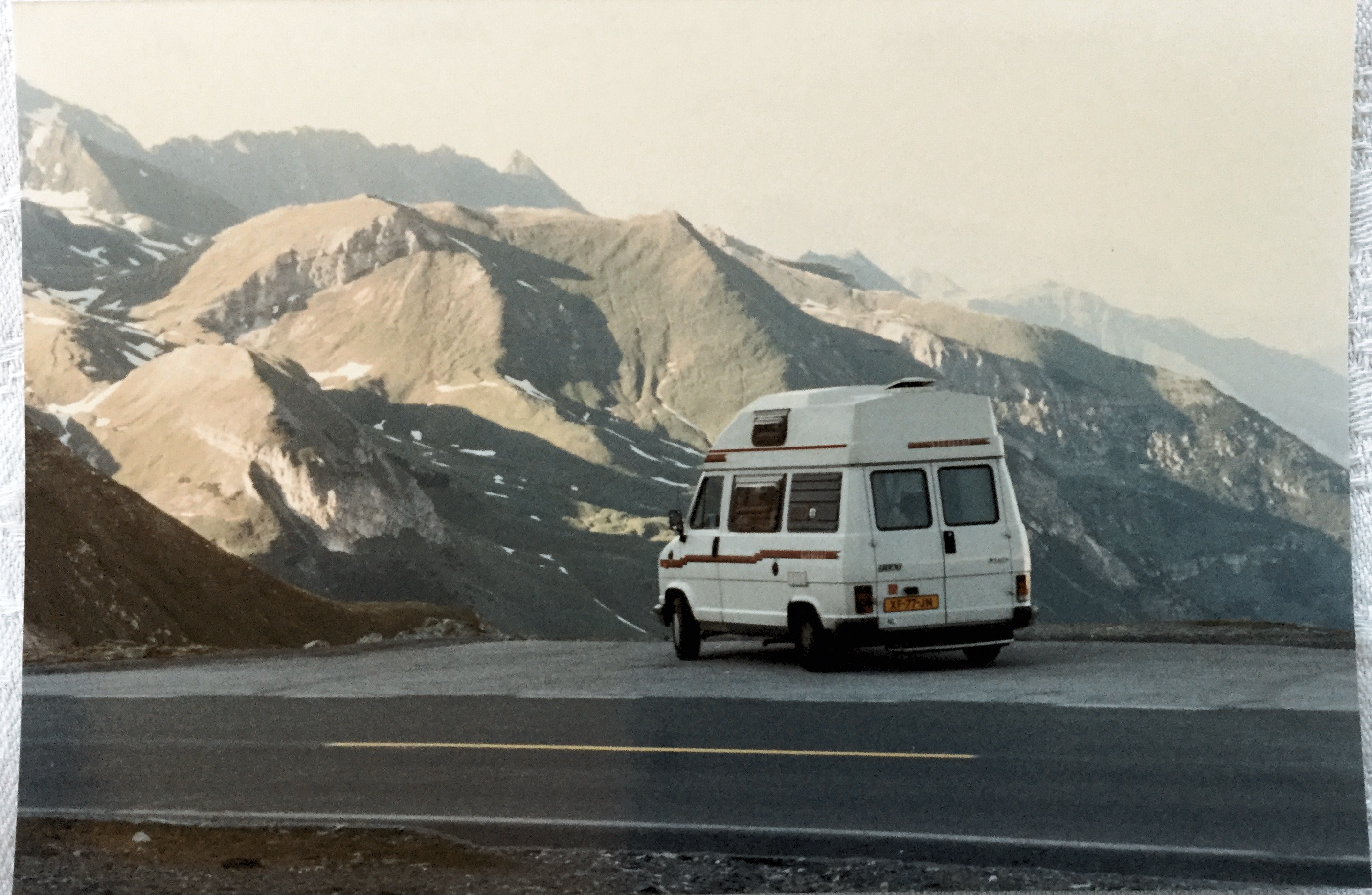 Lunch spot, High Alpine Road, Austria 2/7/1991