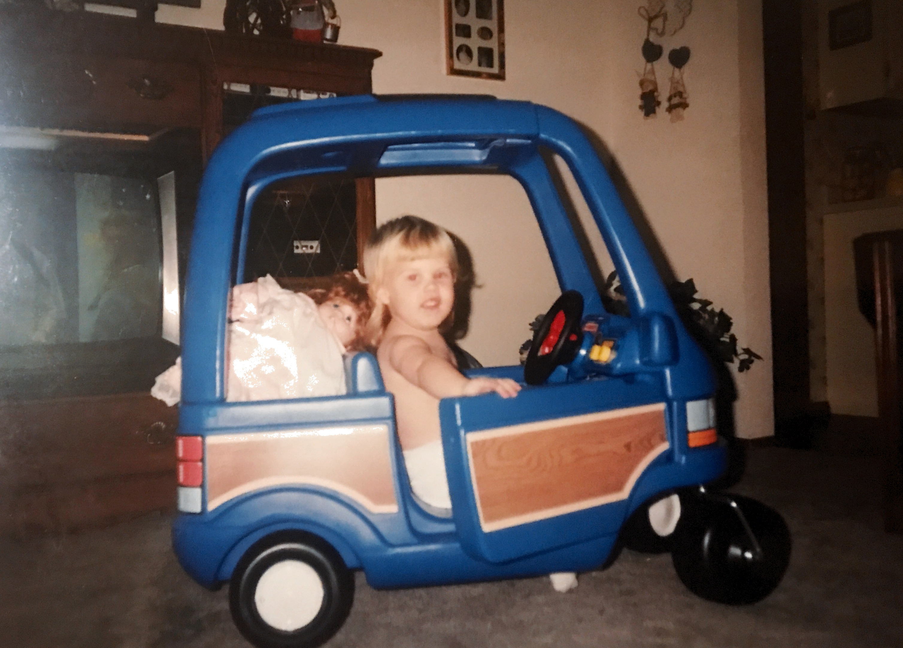 Cara & her Blue Van - 1993