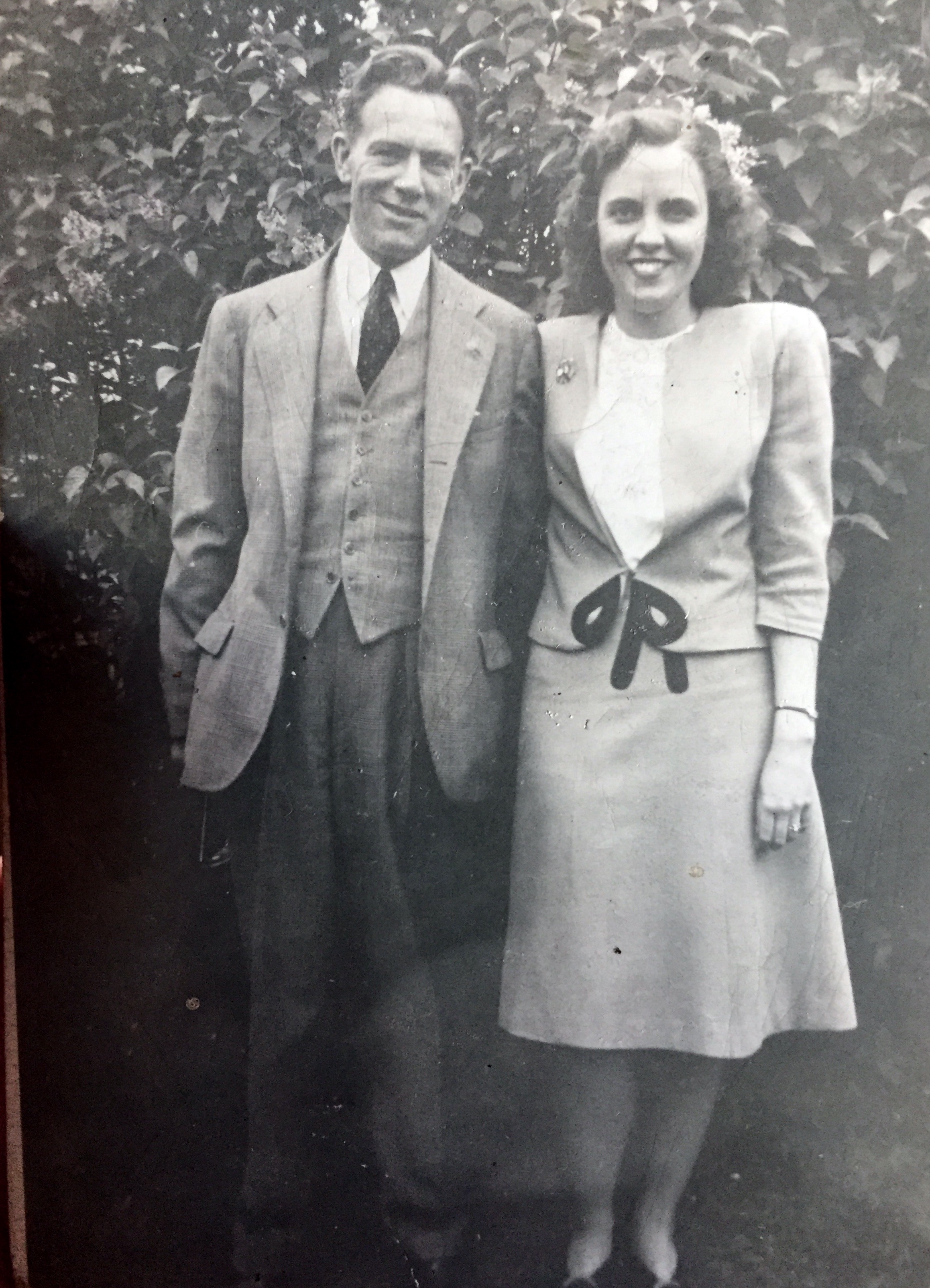 Helen and Eugene Joseph after their marriage ~1947