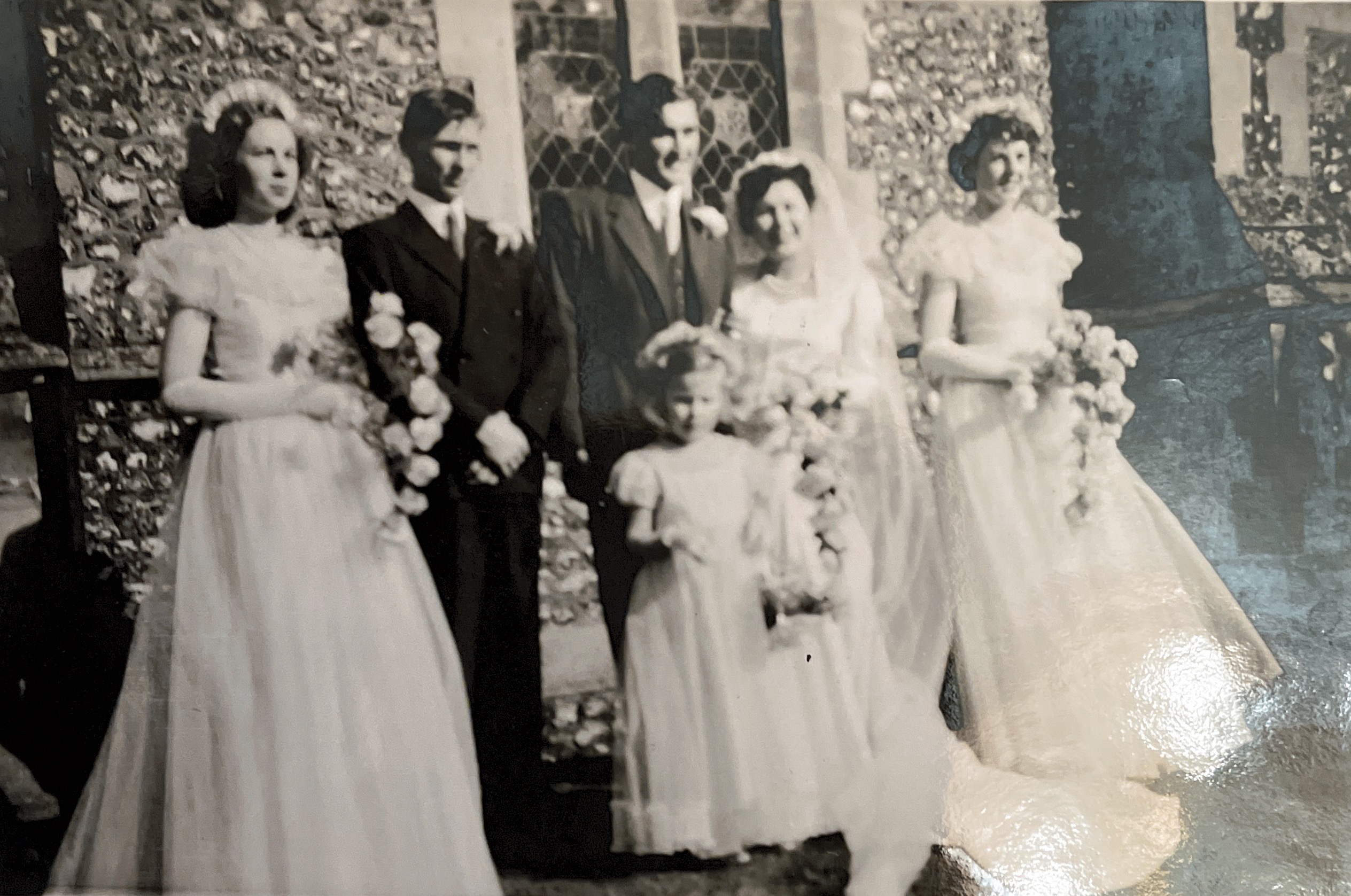 Wedding day of Sylvia Ellen Eliza Hope to  Alan George Nickless 25th October 1952