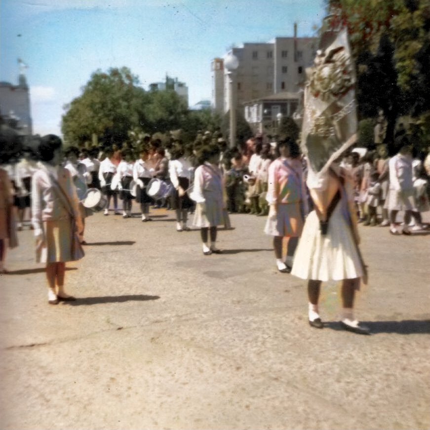 desfile de estudiantes la paz 1960