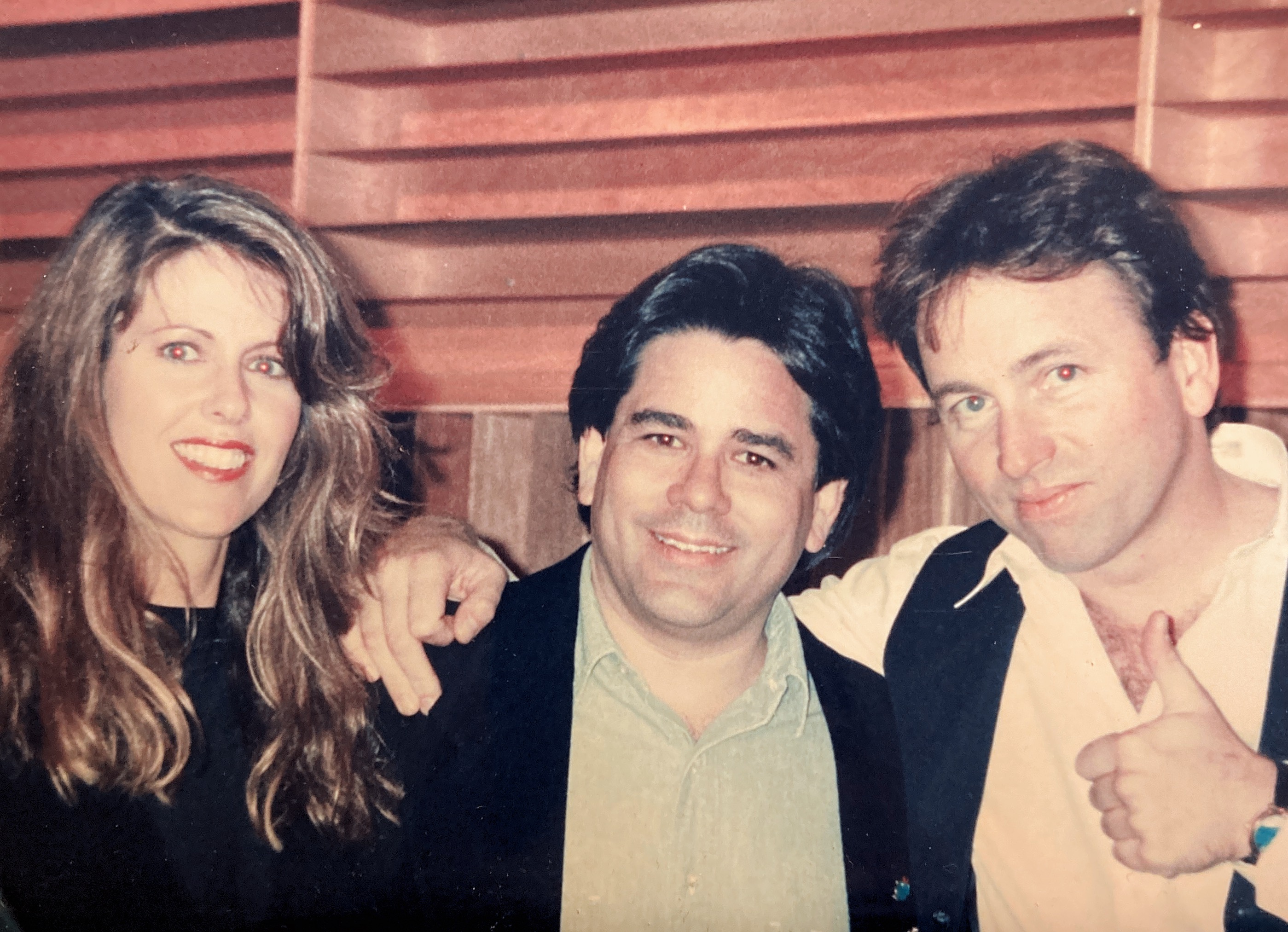 Me with Pam Dawber and John Ritter at the voice recording for stay tuned in 1991