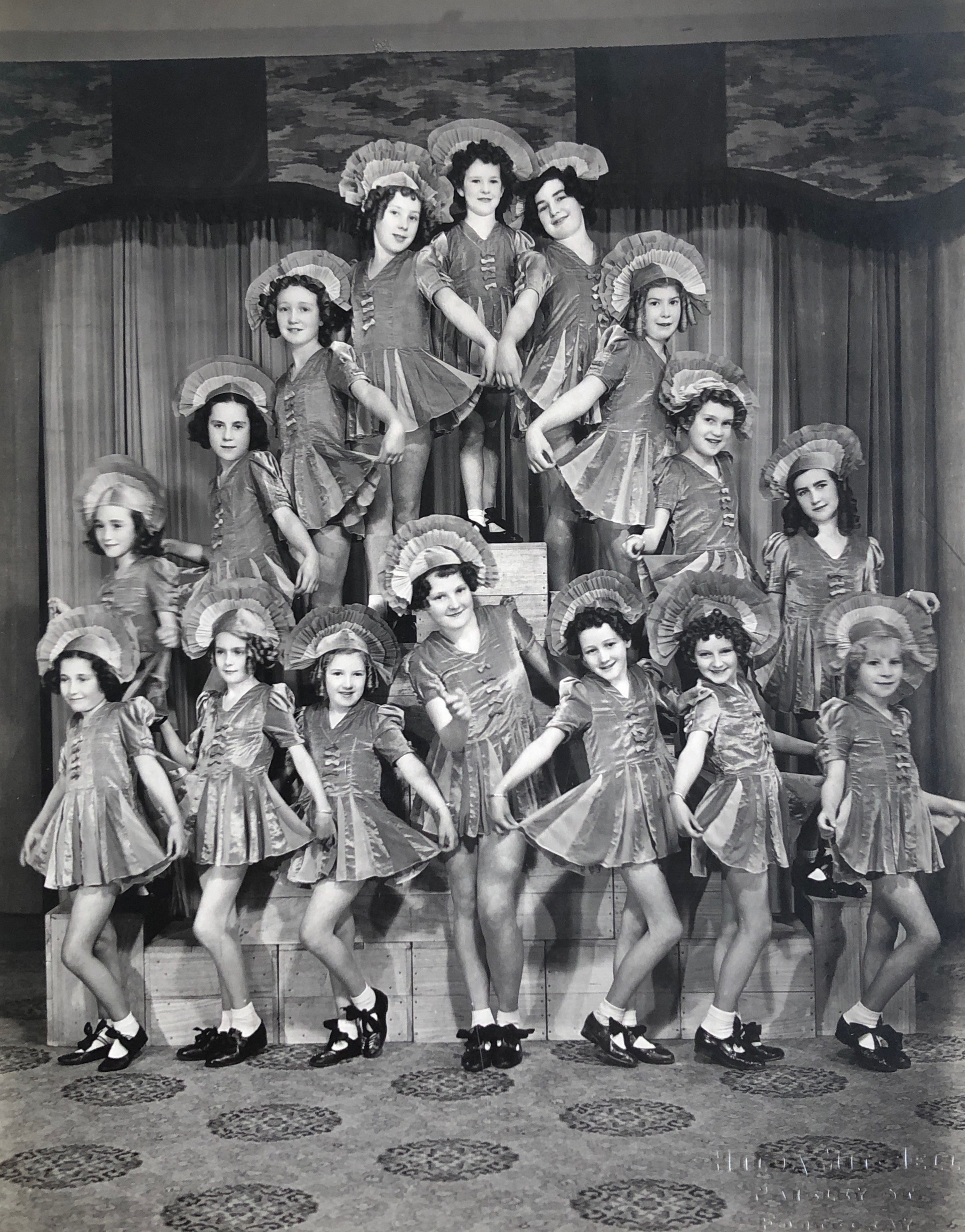 Ivy Emms Dancing Margaret Wishart 3rd from left 1937/8