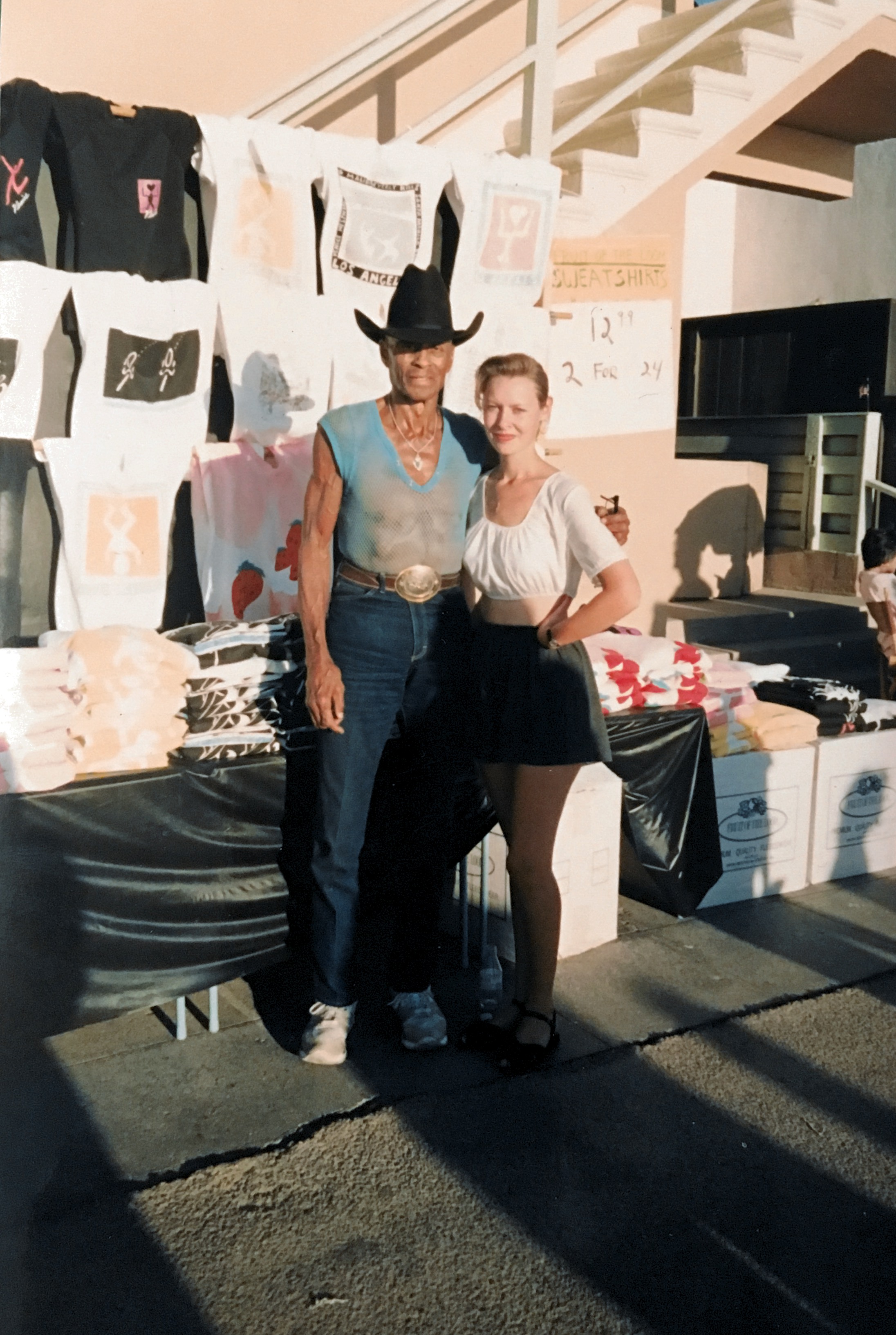 Woody strode & me Venice Beach 1989