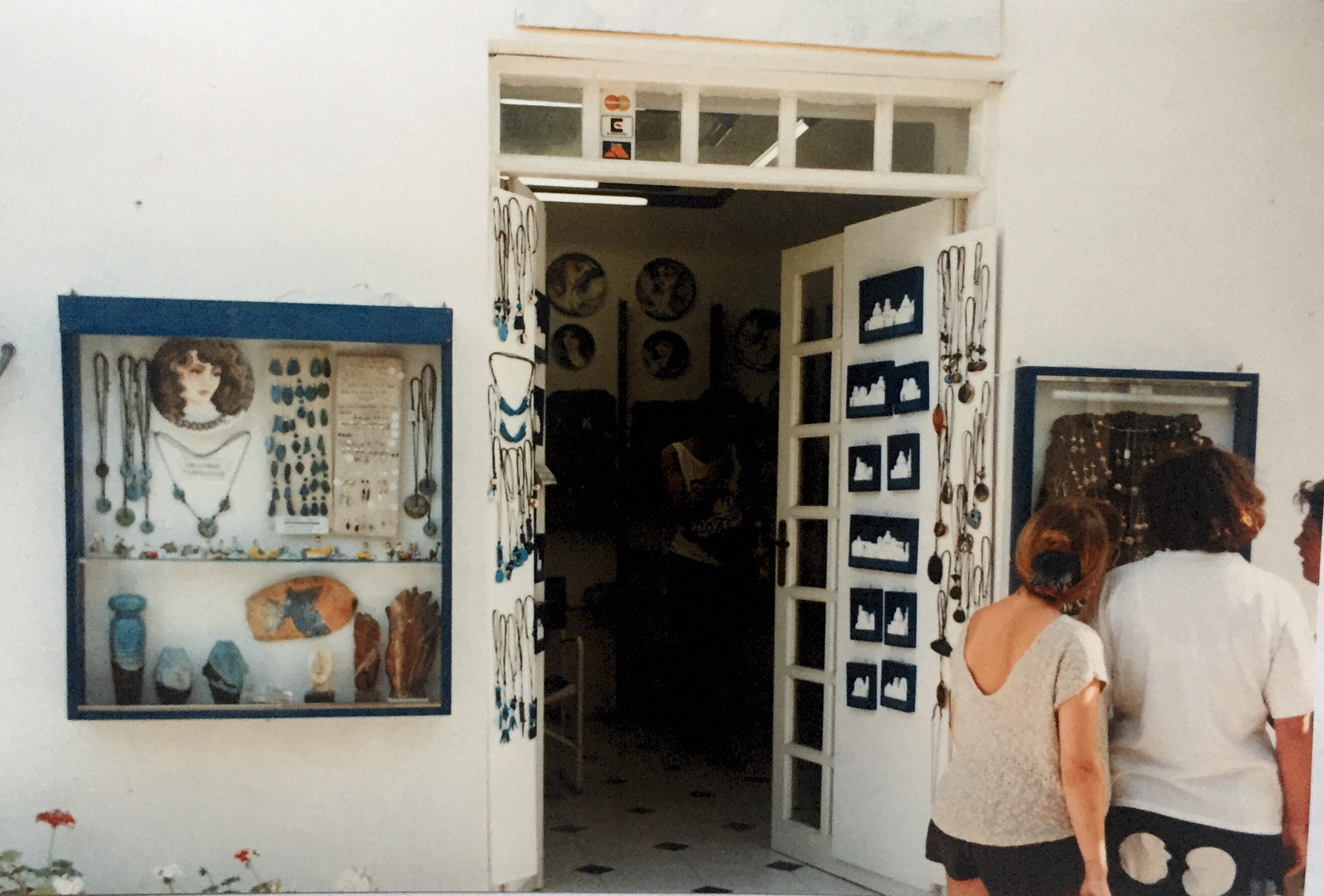 Souvenurbutikk, Paros,Hellas 1992.