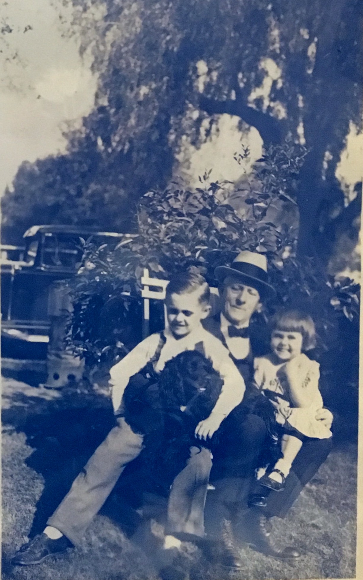 Jack Raber, Great Uncle George Weisman & Barbara Raber at 2015 Arrowhead Ave., San Bernardino 
