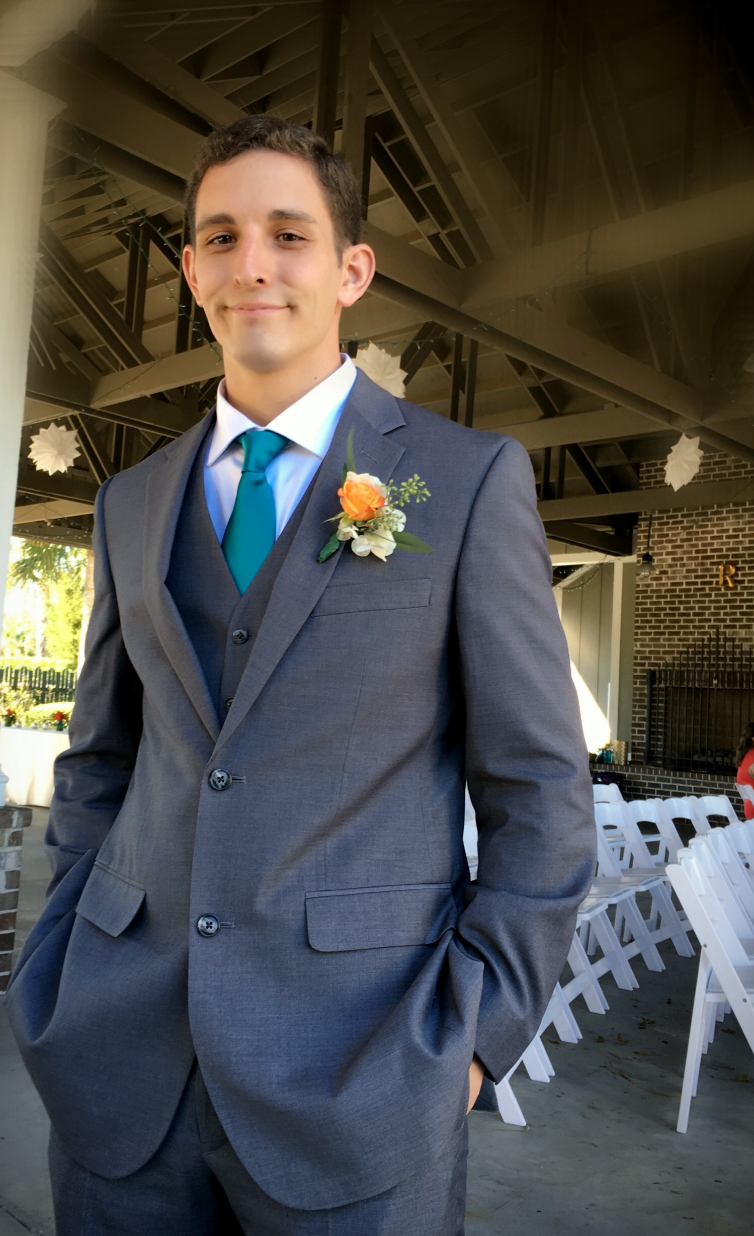 Matthew Rodriguez, Best Man at Greg and Janice's Wedding, 5 Nov 2016, The Pavilion, Daniel Island 