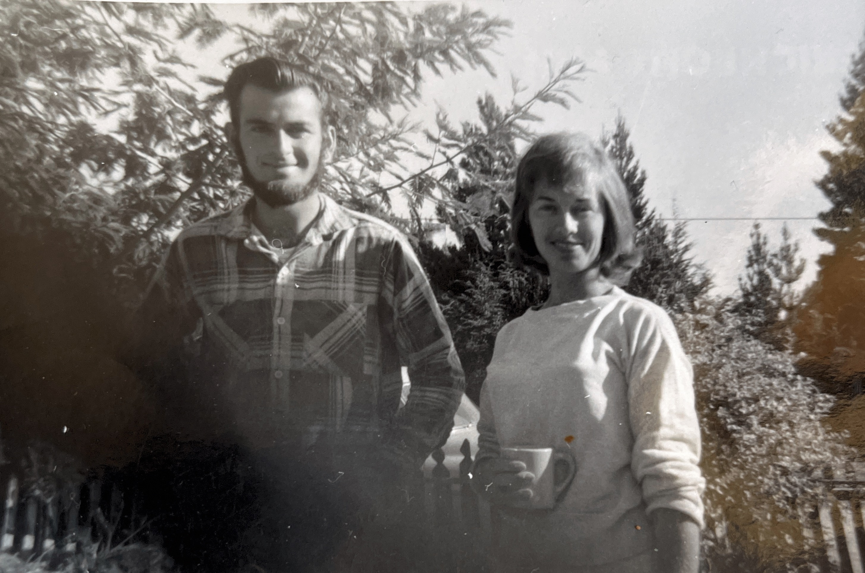 Mom-Grace Darling Savidge, & her brother Brian Savidge in Fort Bragg, CA. 1959 or 1960.