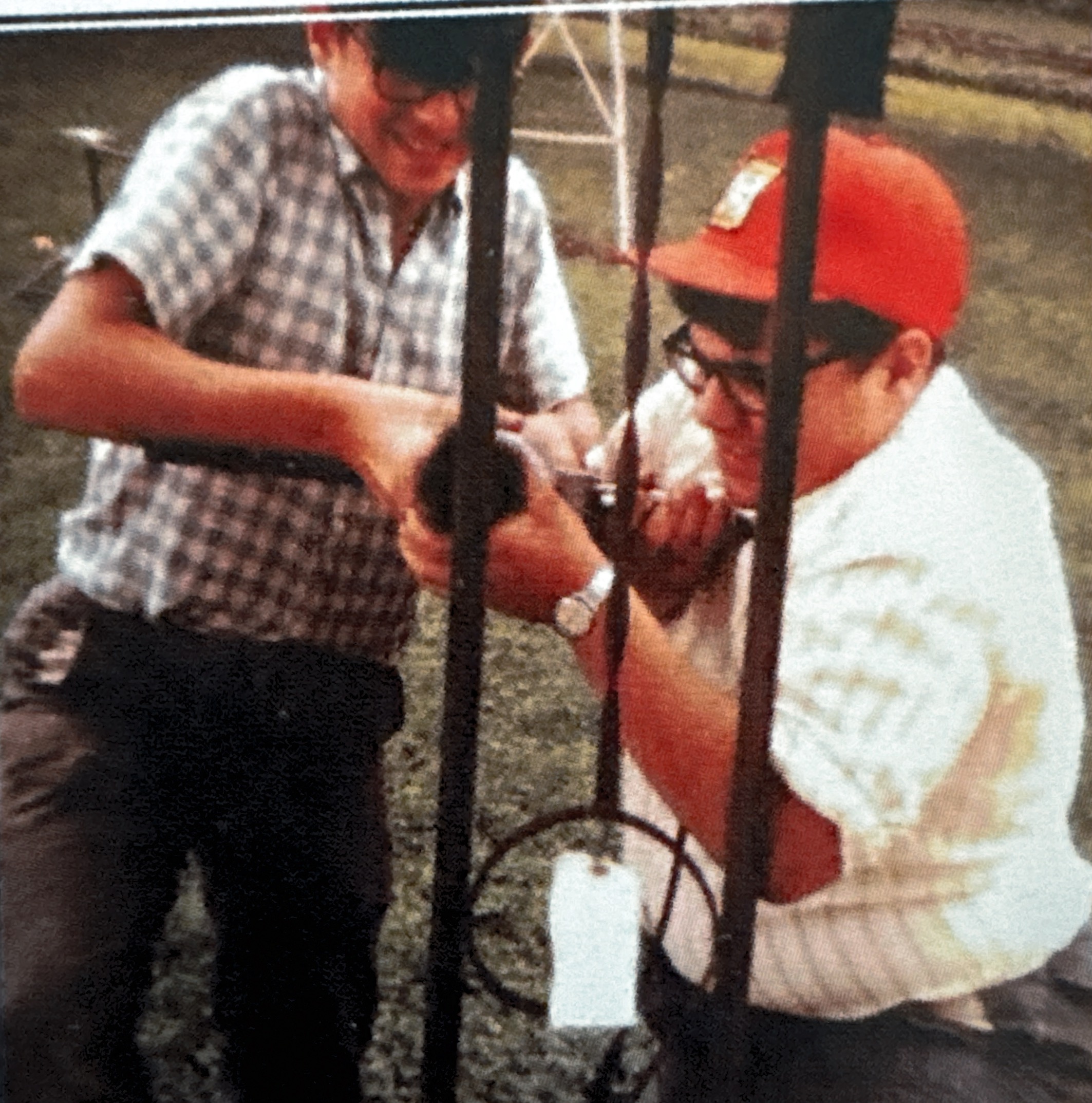 Richard and Lavern hard at work. Circa 1970