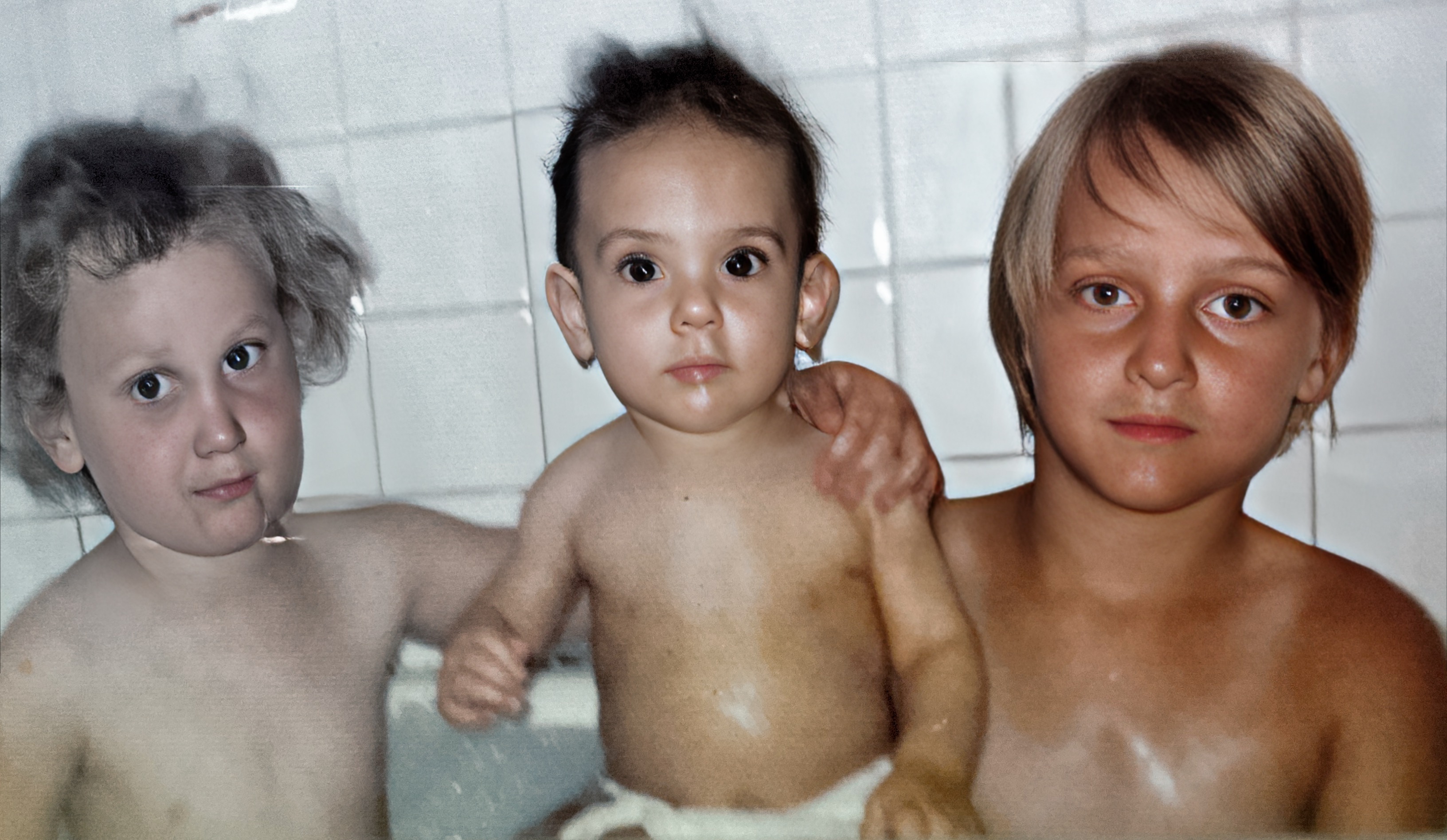 Summer of 1974. Last picture of all three boys together and happy. Ben was diagnosed with leukemia that fall.
