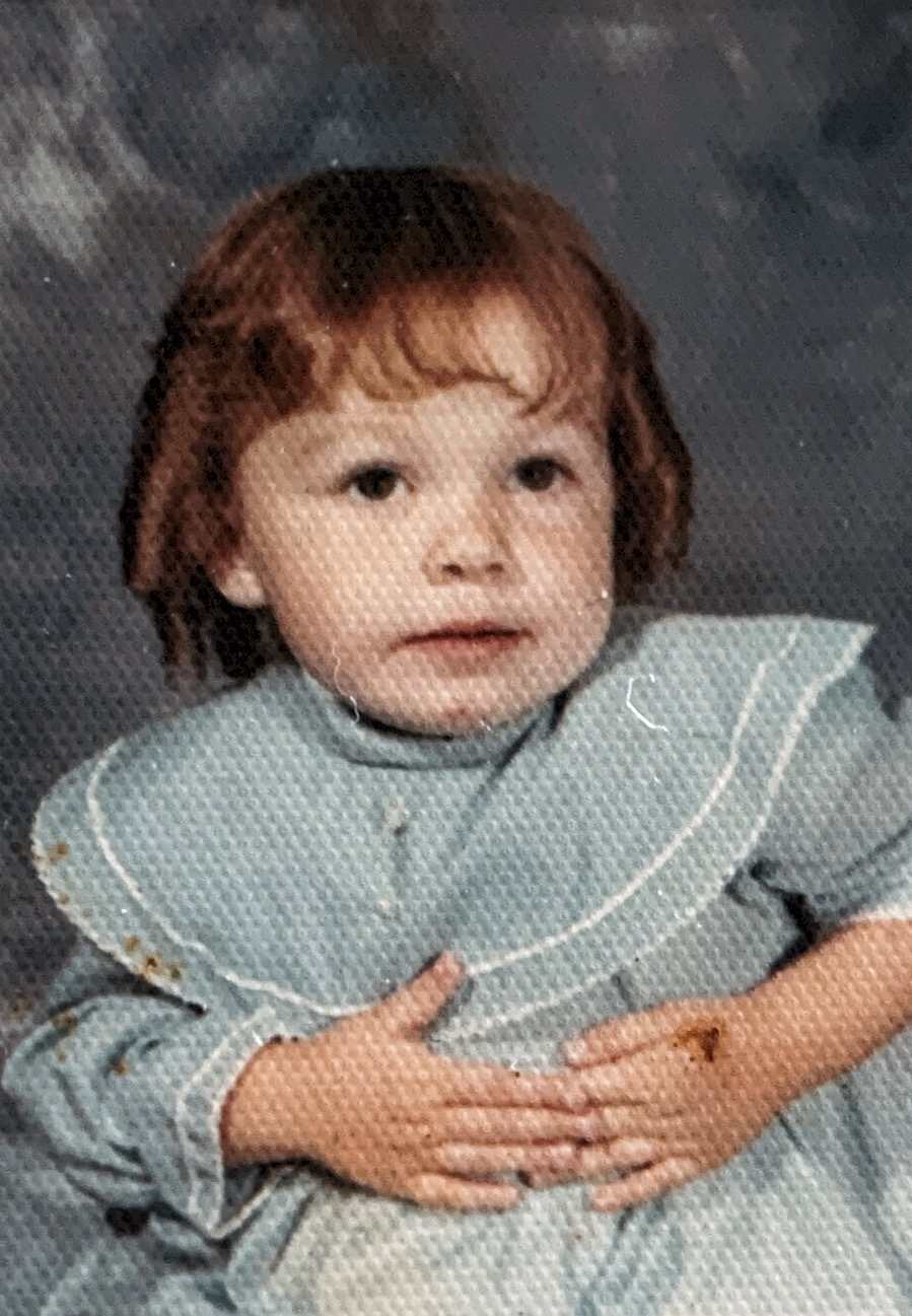 Bridget Amanda Skidgel. 2 years old. 1973.