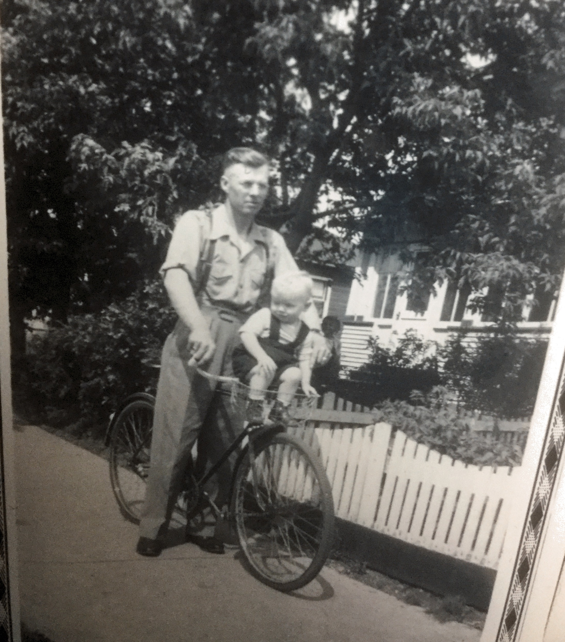 Neil and Dad. 1948. Saskatoon. 33 rd ave