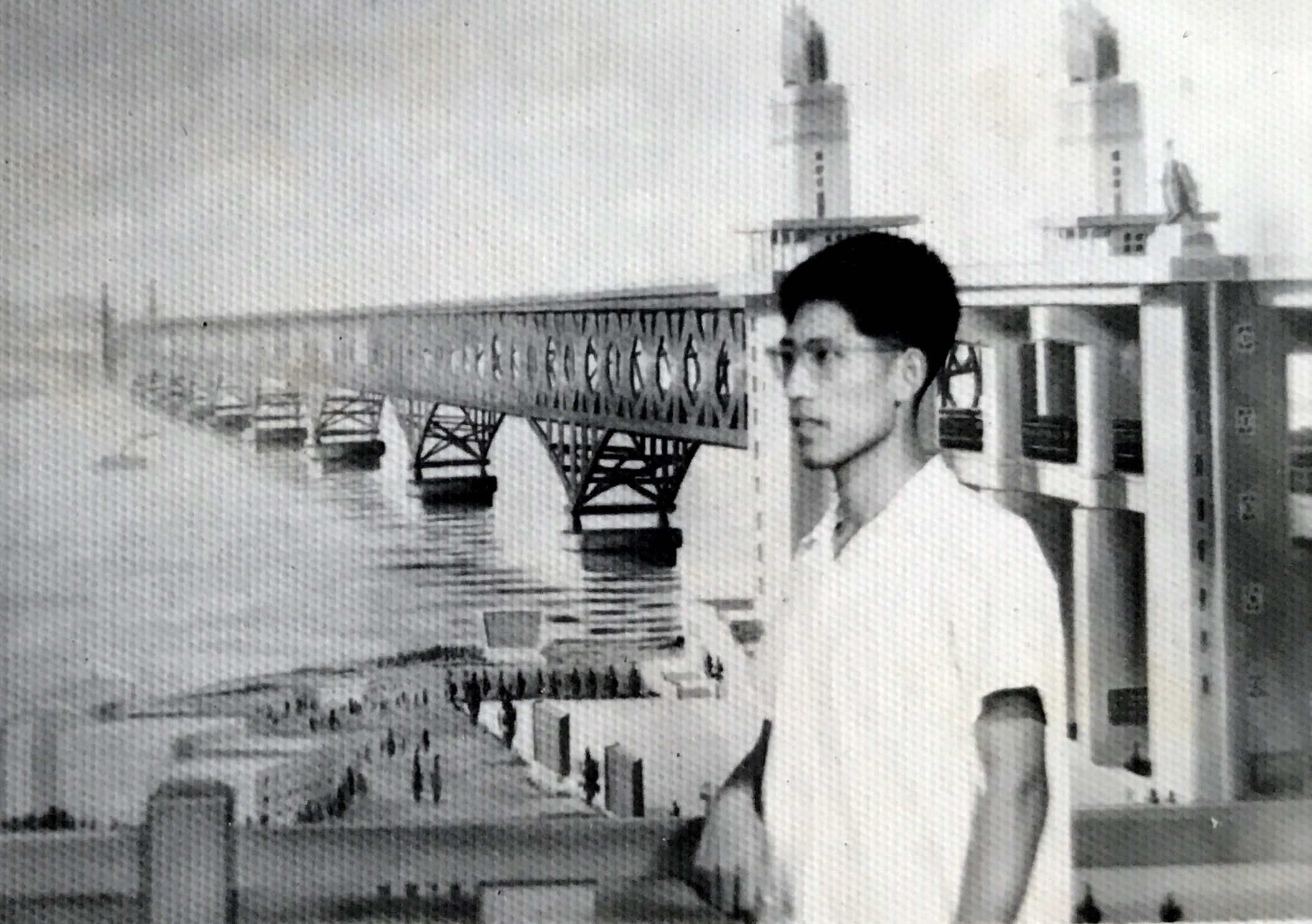 南京长江大桥留影1971