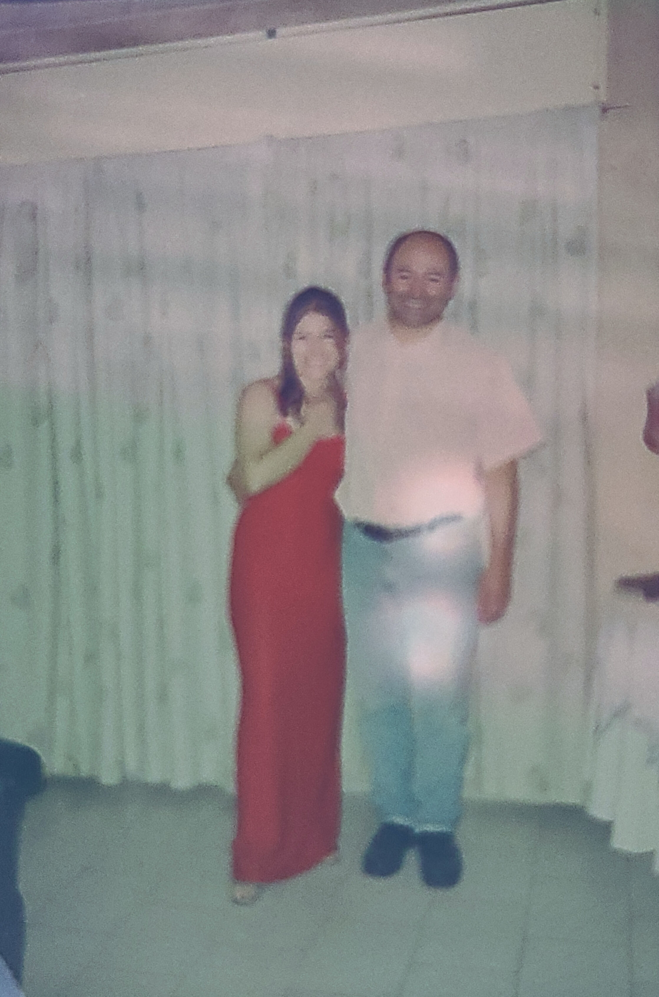 Mi hija Gaby con su papá del año 2002