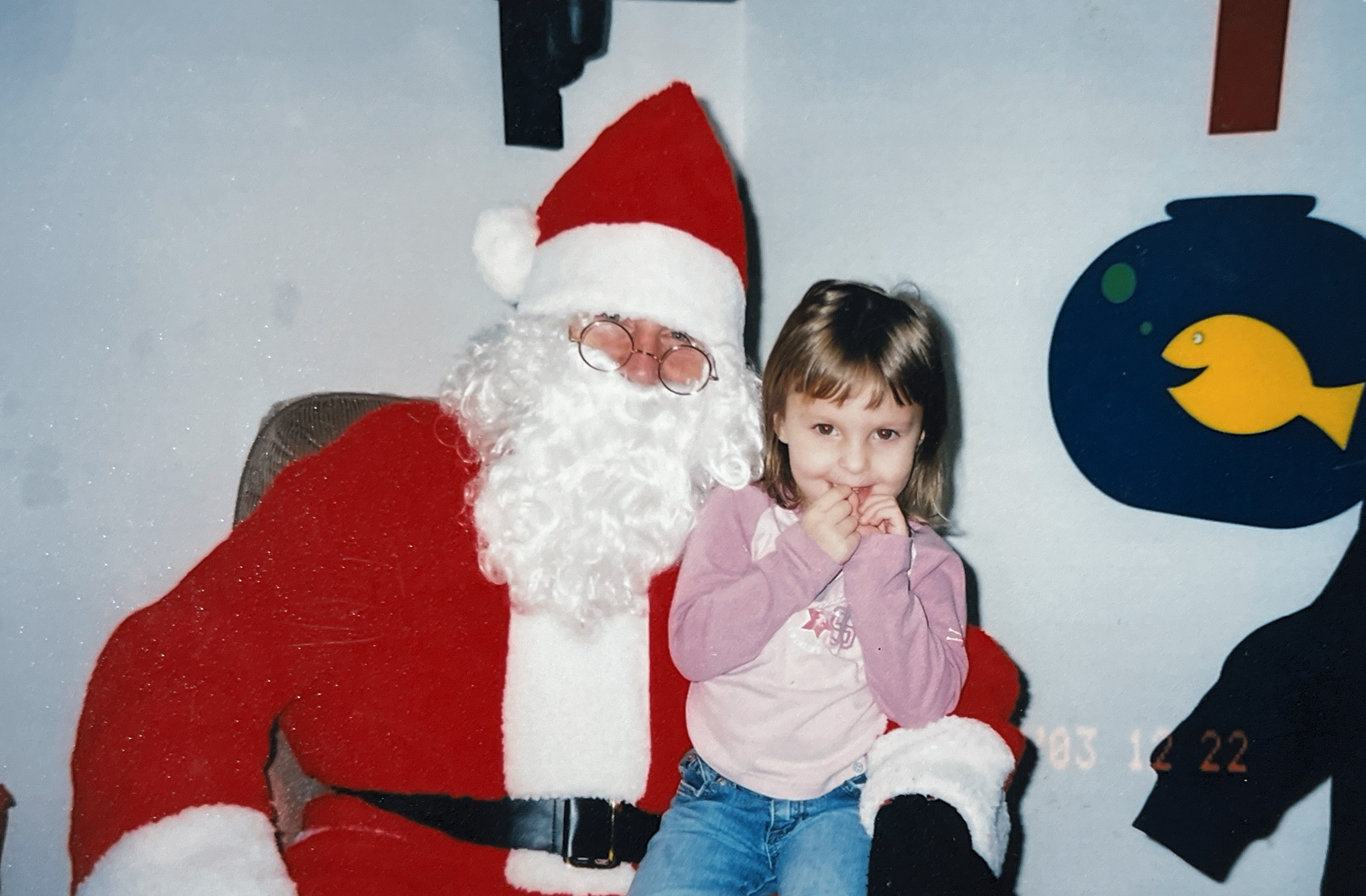 Taylor & Santa at DayCare 2003