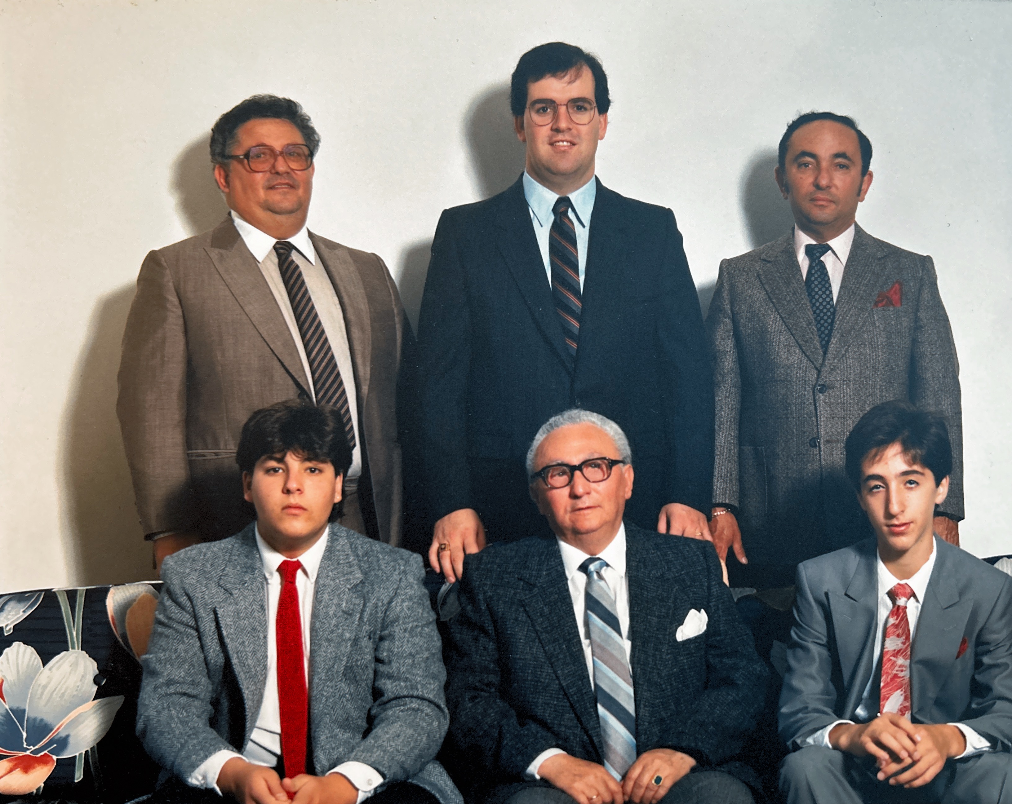 The Weissberger men, circa 1987