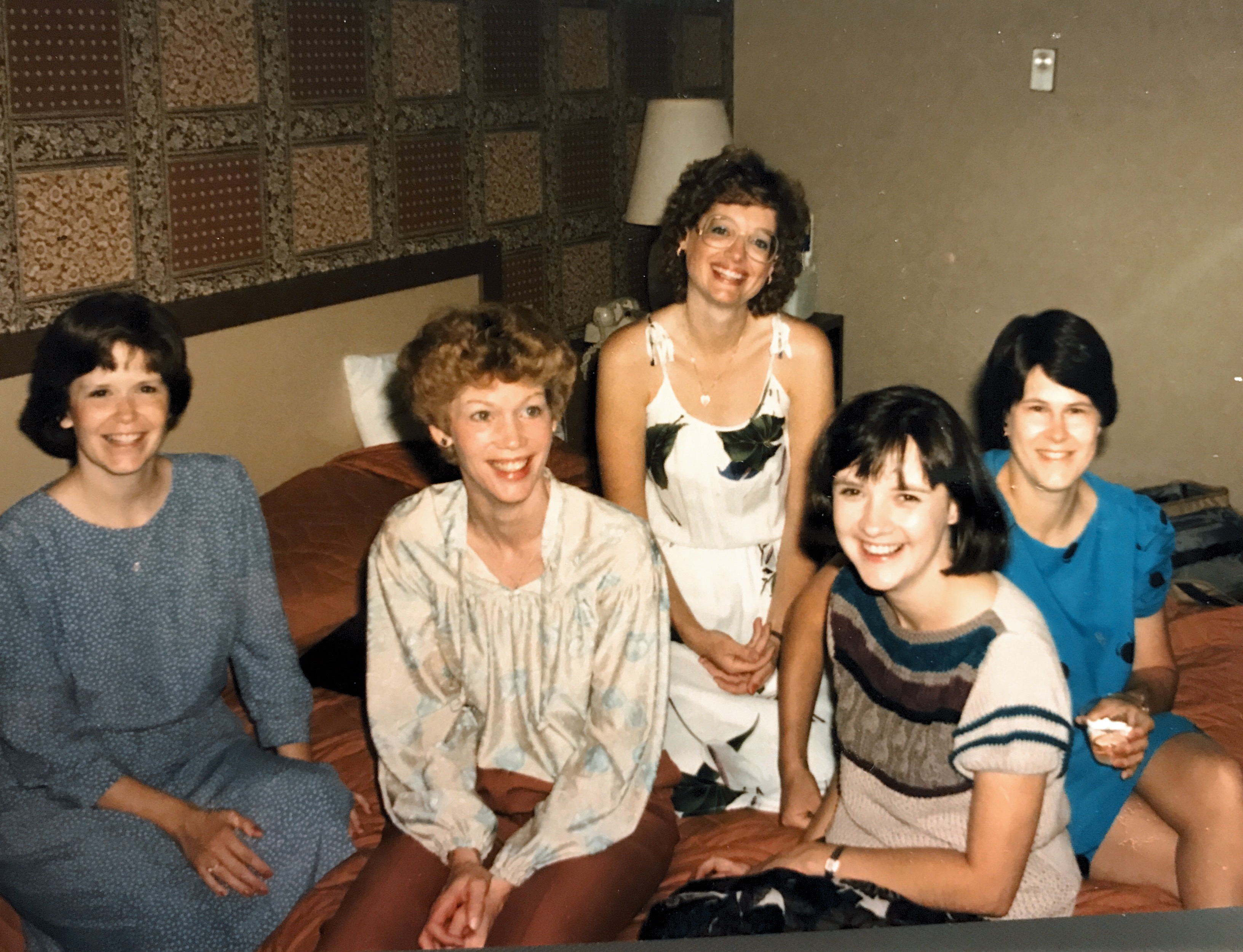 Ann; Kay; Sally; Cheryl; Cindy
August 1985. 10 year Anniversary Riverside School of Nursing