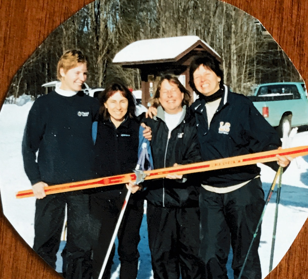 Denise, Marci, Jan and myself skiing at Valley Spur in Munising. 1/24/2002
