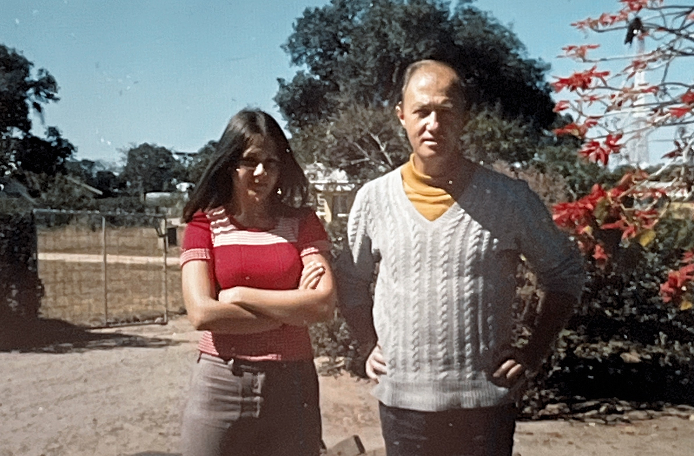 1973 in Choma, Zambia. My dad and myself. 