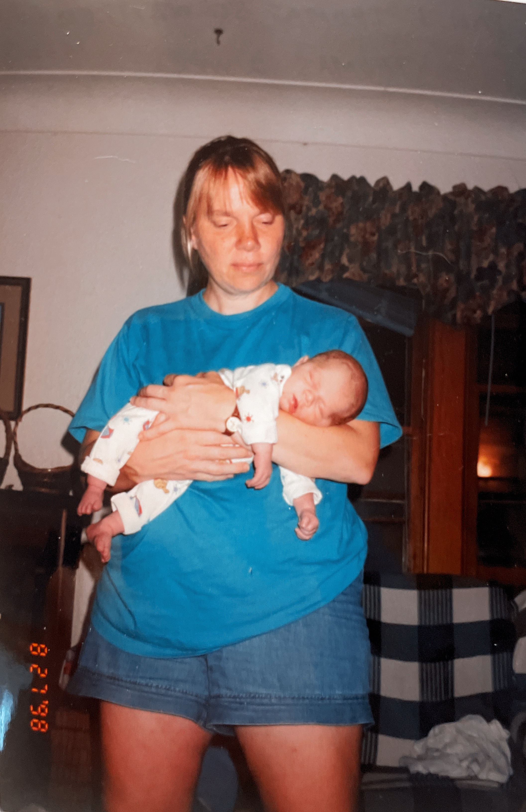 Pam Schweitzer Thomas Schweitzer 1998 2 weeks old
