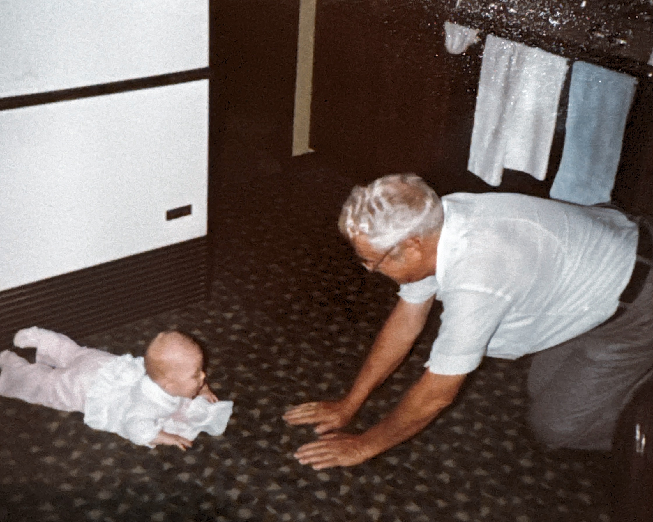 4 1/2 months Kara & Grandpa Blodgett (Acil Paul Blodgett)