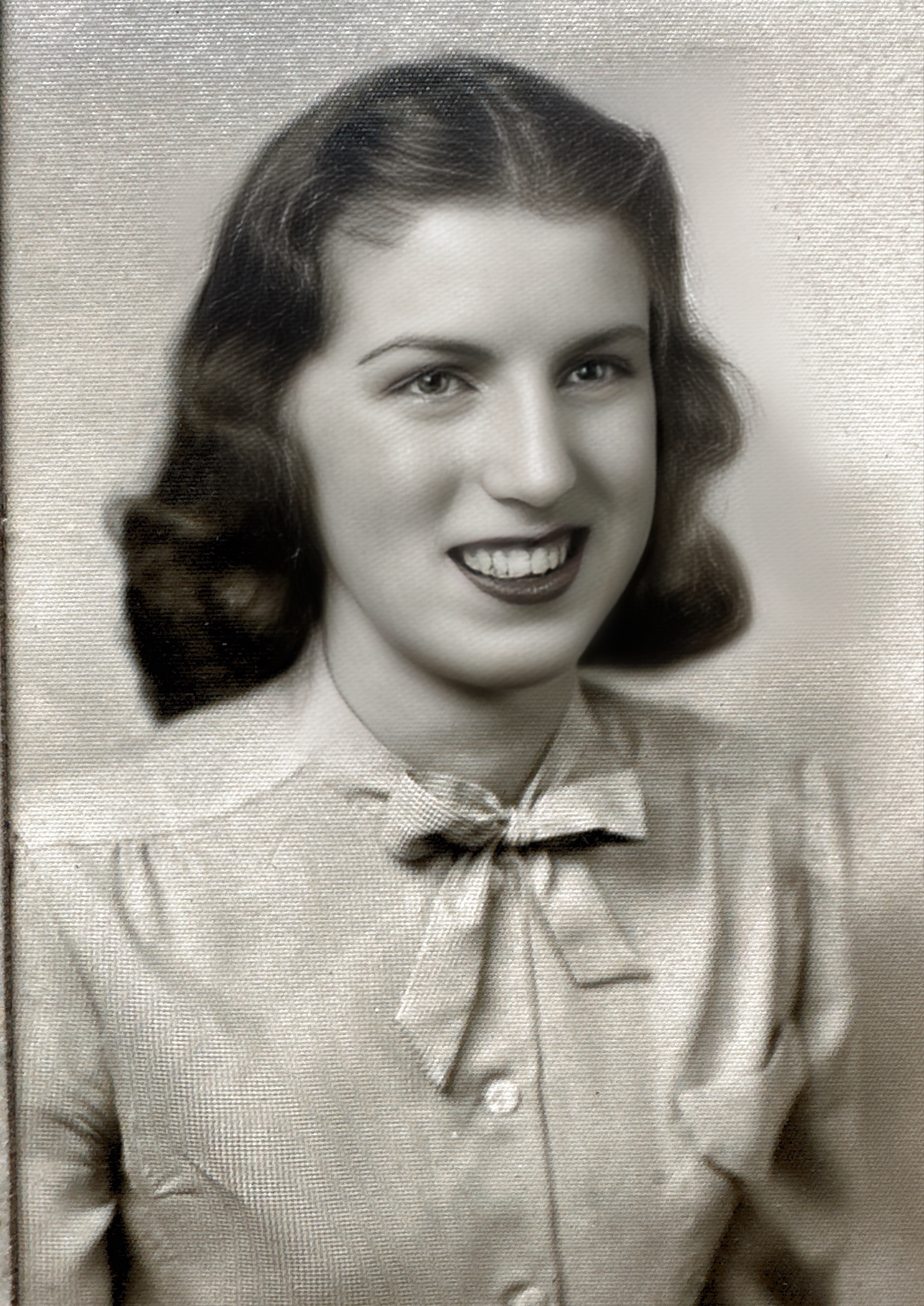 Luella Wegner High school senior photo 1945
