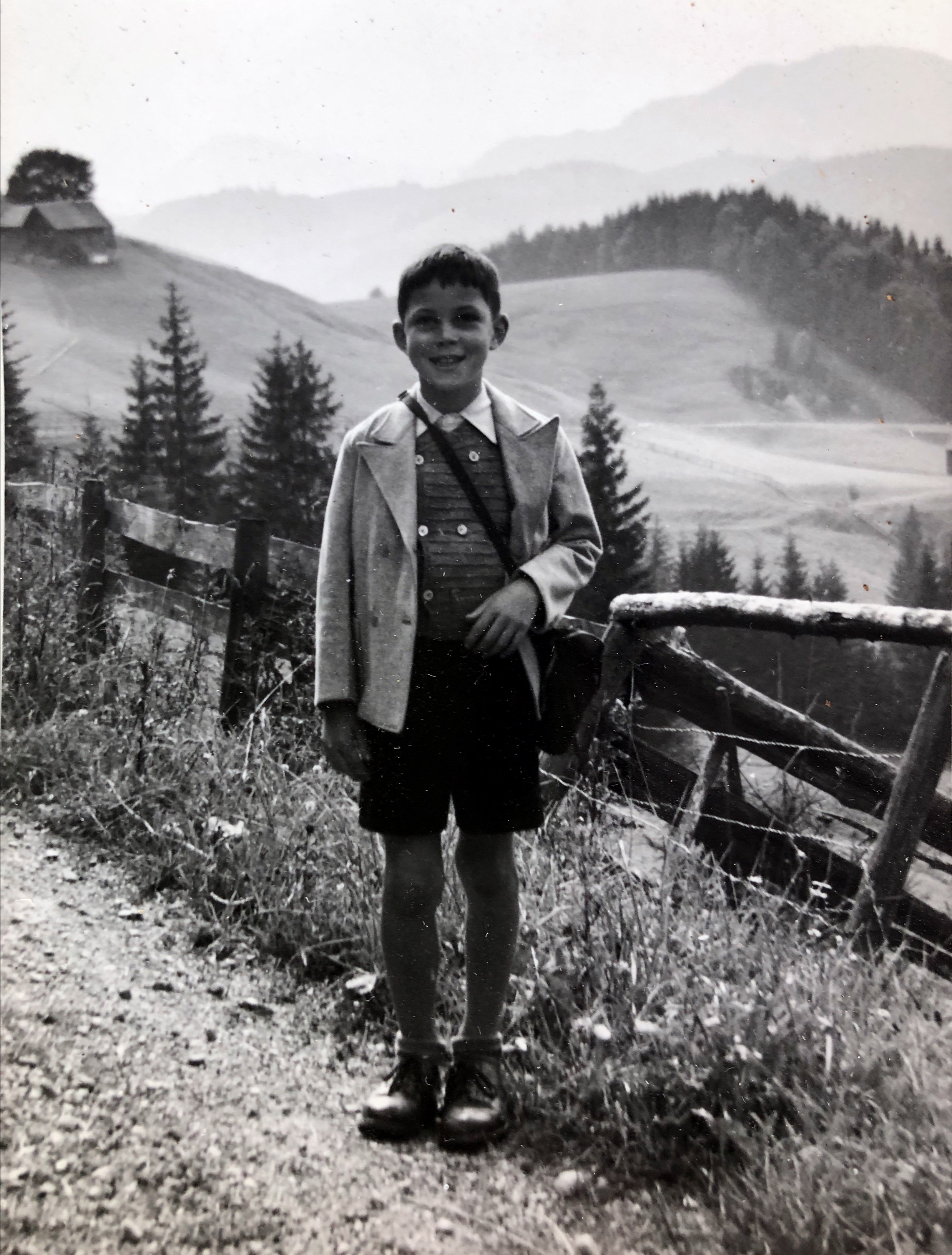 Peter Wick, unterwegs mit seinem Götti Jakob Marti, 1894 - 1951 (Hermine Knöpfel‘s Mann - Adoptiveltern von Helene Dickenmann-Knöpfel)