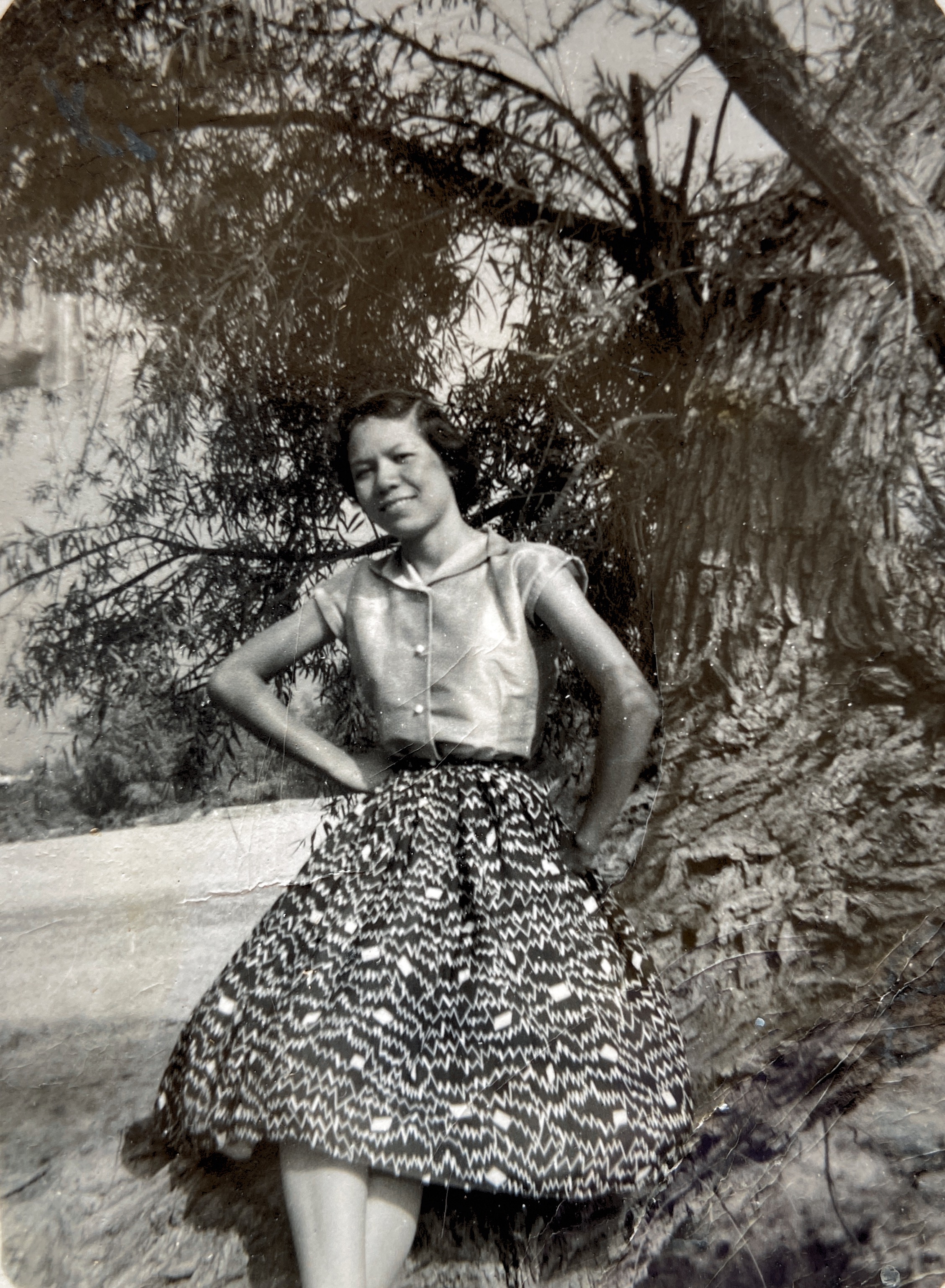 Mi mamá joven, probablemente 16 años, 1953