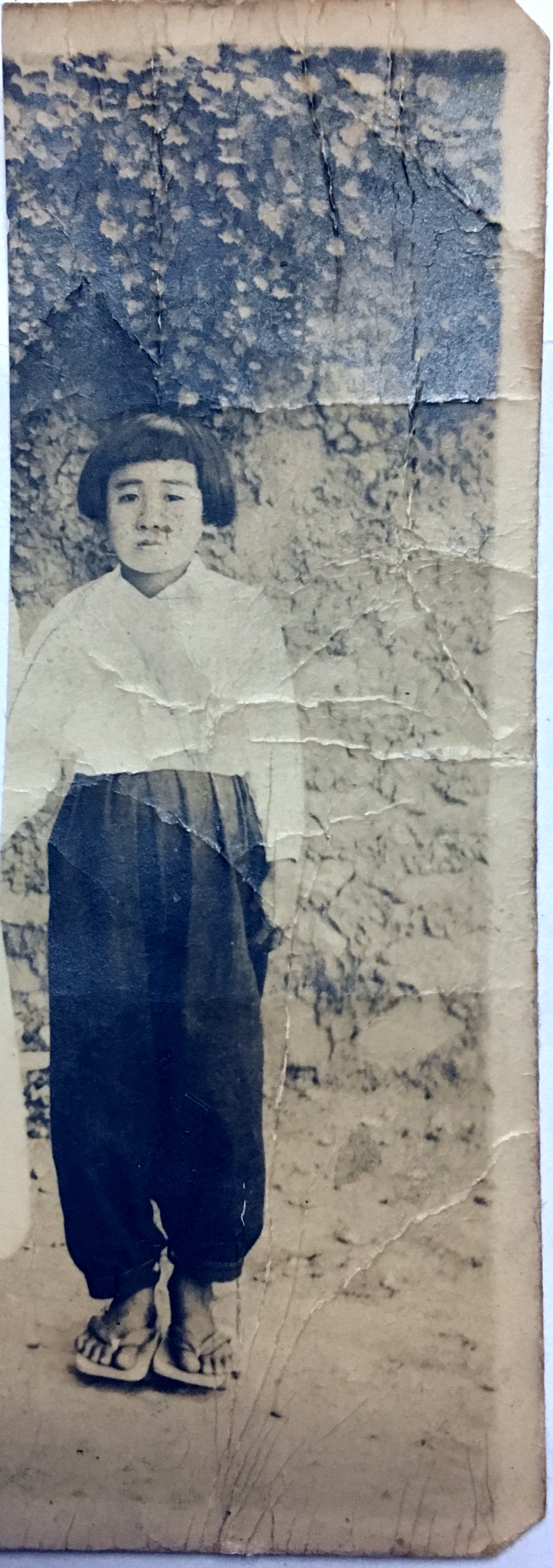 My mother 
8years old
In 1941