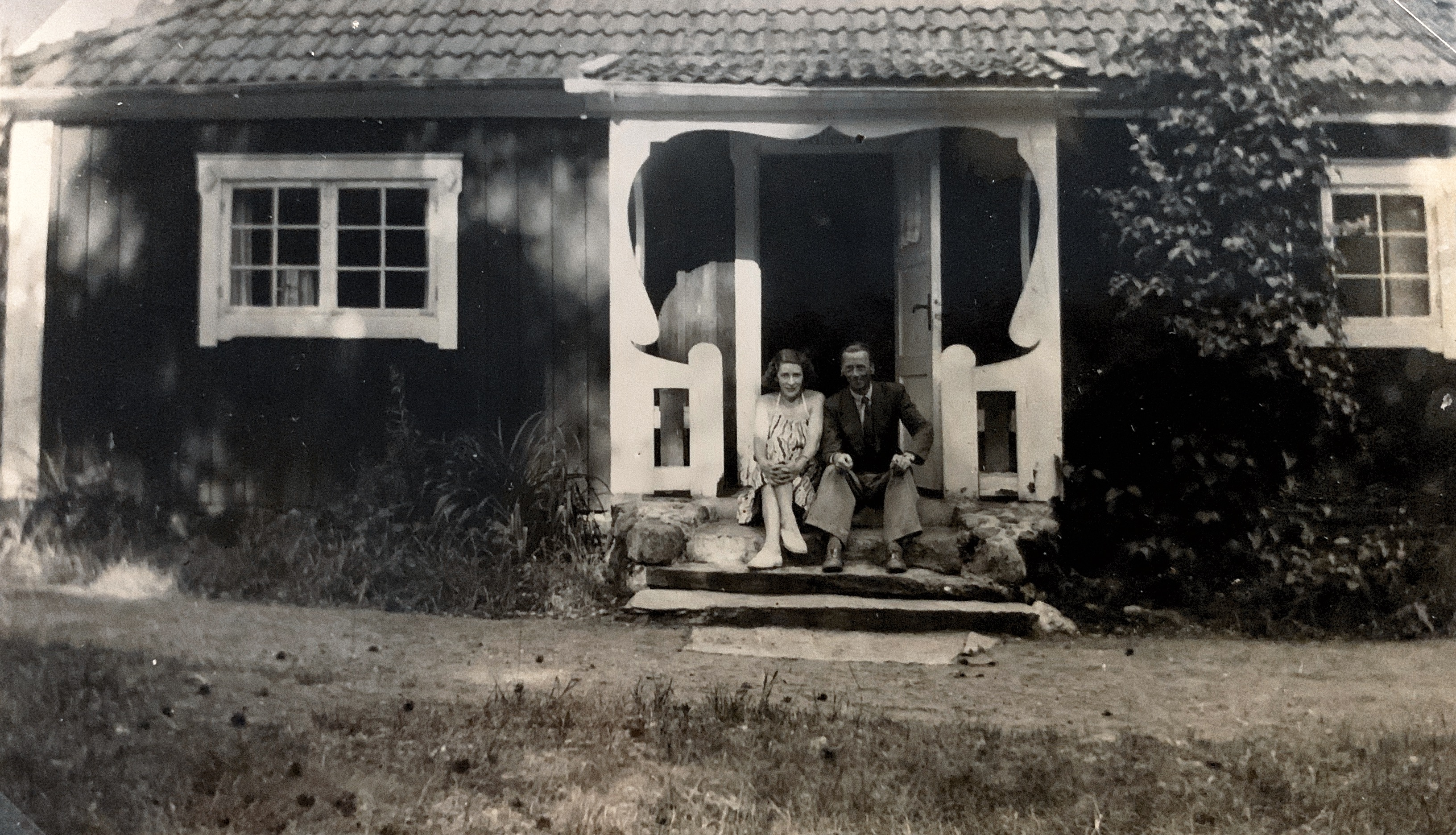 Mor och fars hyrda sommarstuga 1941