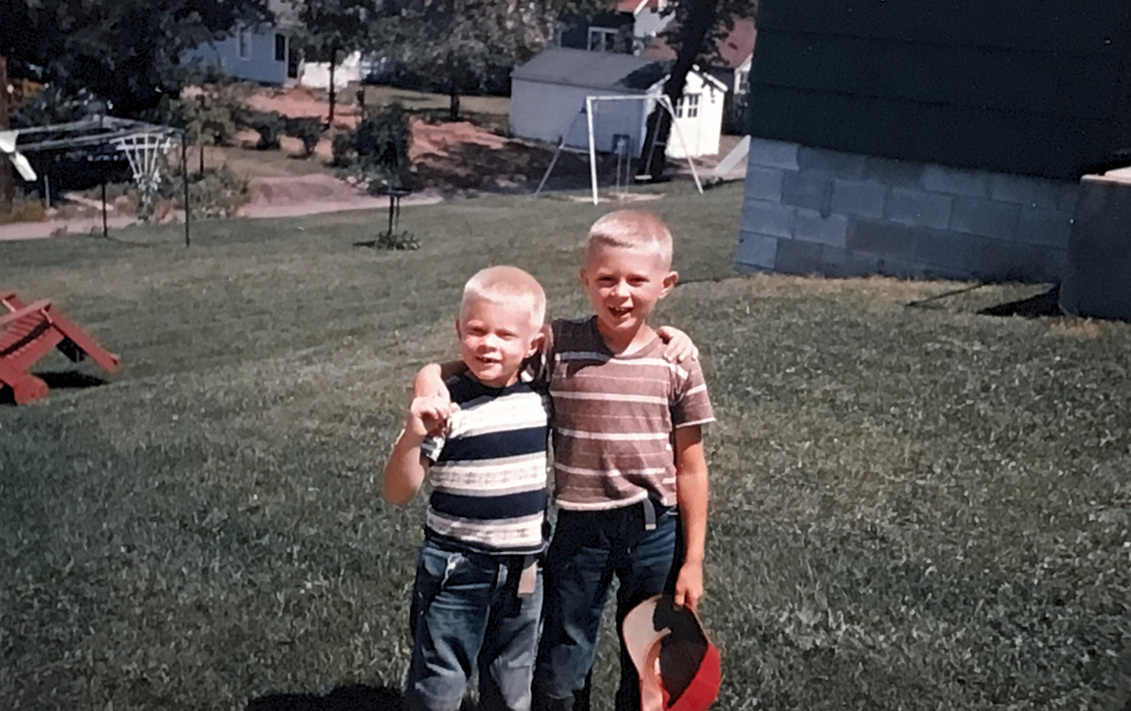My brother Rich and I at home in St Paul in 1957